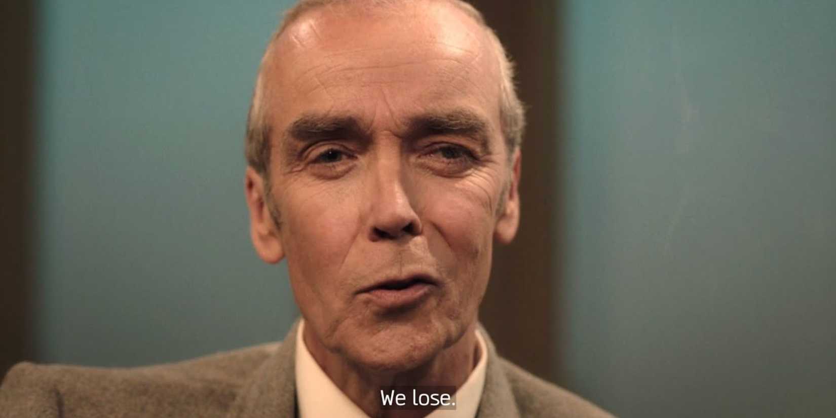 Dr. Neuman in The Last of Us discussing the virus