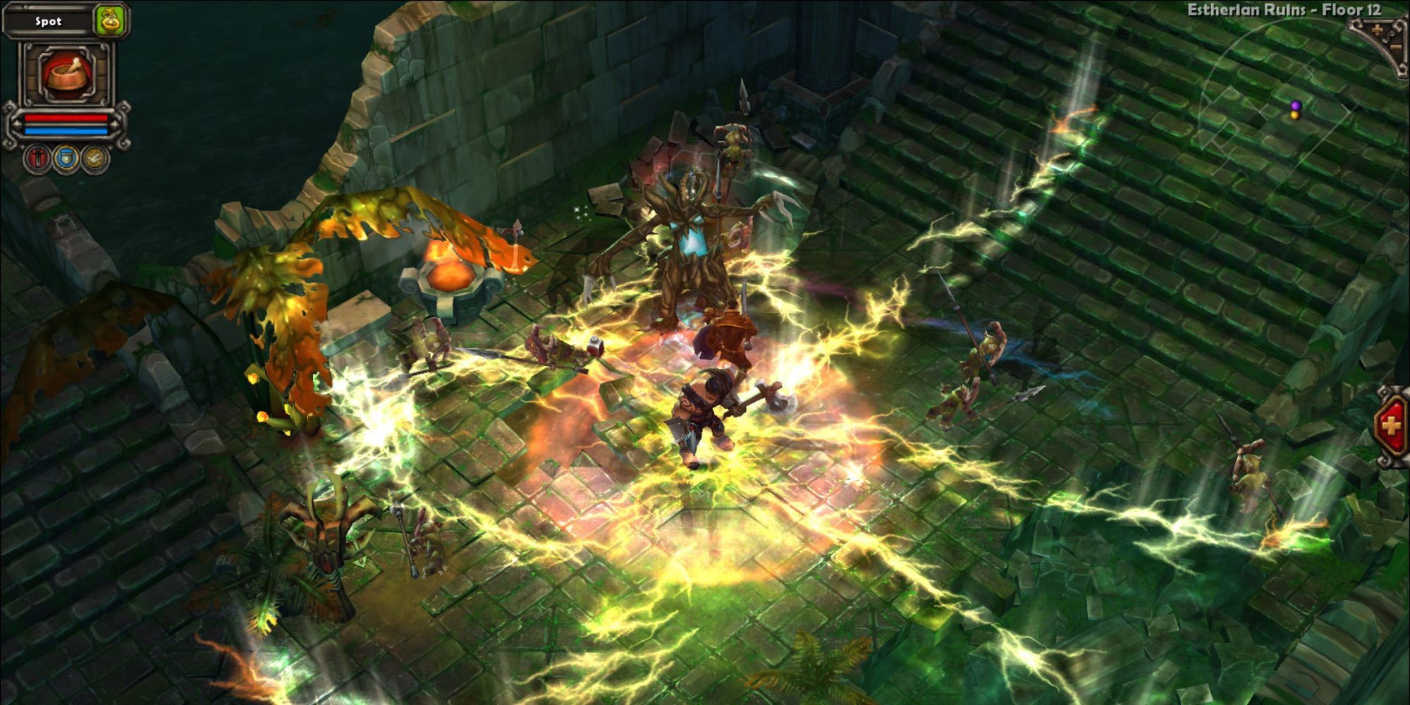 A attack in Torchlight that attacks everything