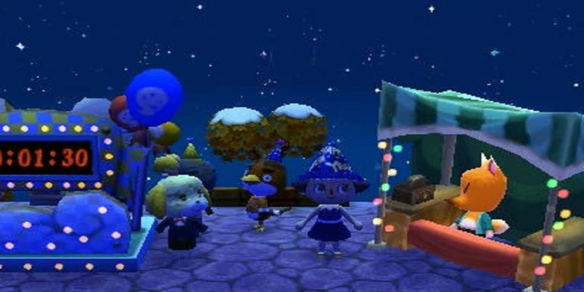 New Years countdown in Animal Crossing: New Leaf