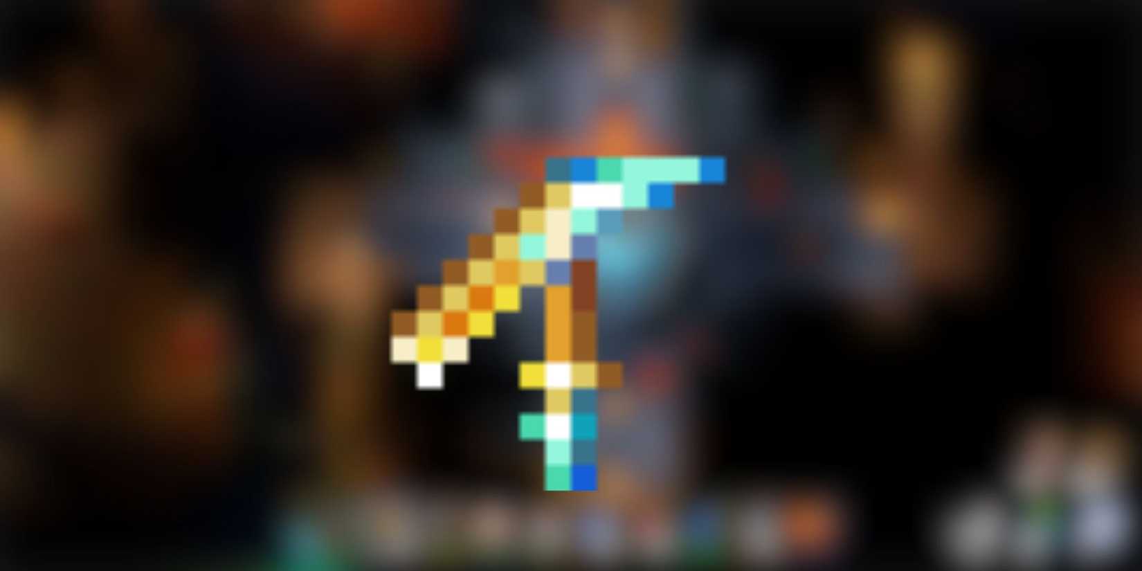 Solarite Pickaxe in Core Keeper