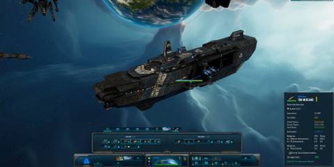 A ship floating in space in Sins of a Solar Empire 2