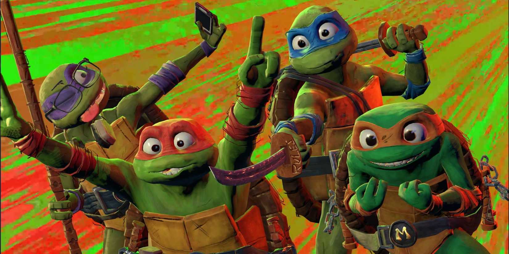 The Teenage Mutant Ninjja Turtles Donatello, Raphael, Leonardo, and Michaelangelo