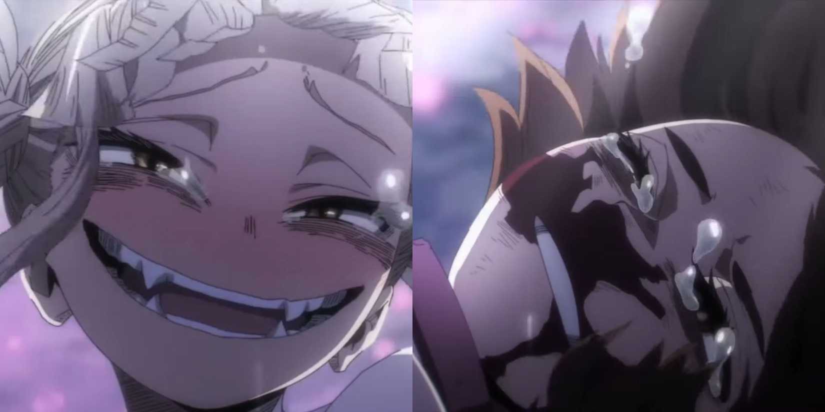 Uraraka tells Toga that she's cute.