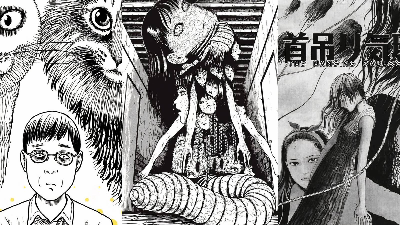 Uzumaki_ X Other Junji Ito Works That Deserve Anime Adaptations spoli image Cat Diary, Tomie, Hanging Balloons