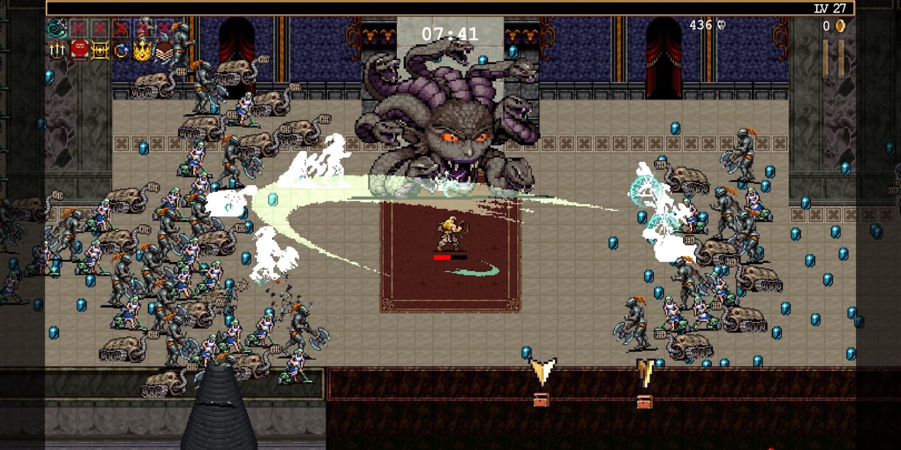 vampire survivors ode to castlevania gameplay screenshot 1