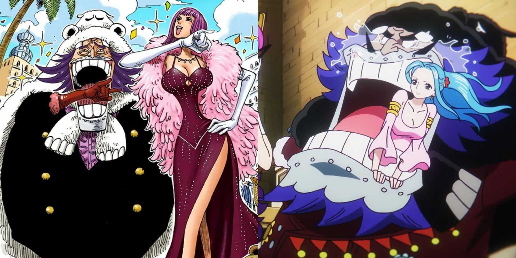 Wapol marries Miss Universe and Wapol saves Vivi in the Levely.