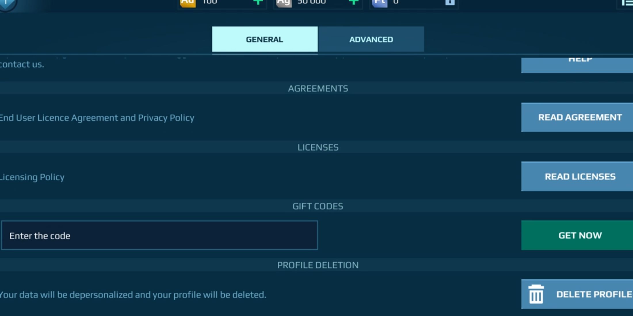 War Robots: the codes tab