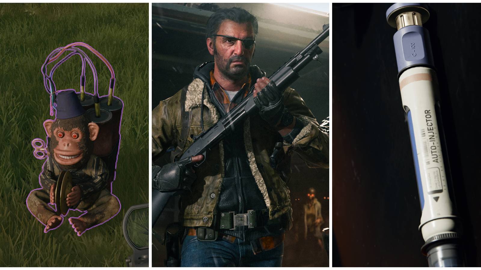 weaver, monkey bomb, stim shot