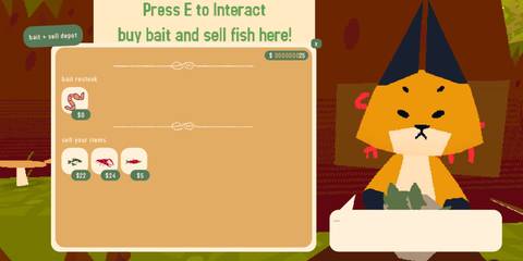 Webfishing Bait and Sell Depot