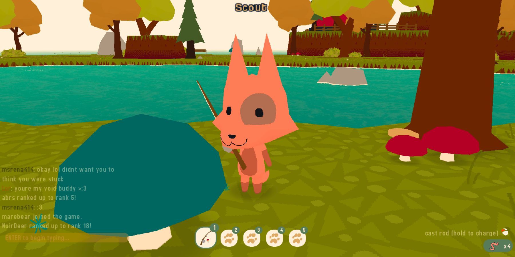 Webfishing Blue Mushroom