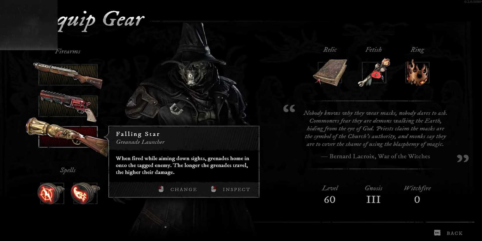 Witchfire falling star