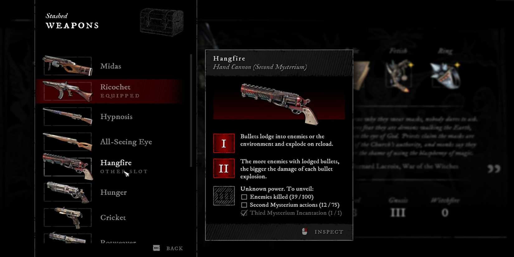 Witchfire Hangfire in list