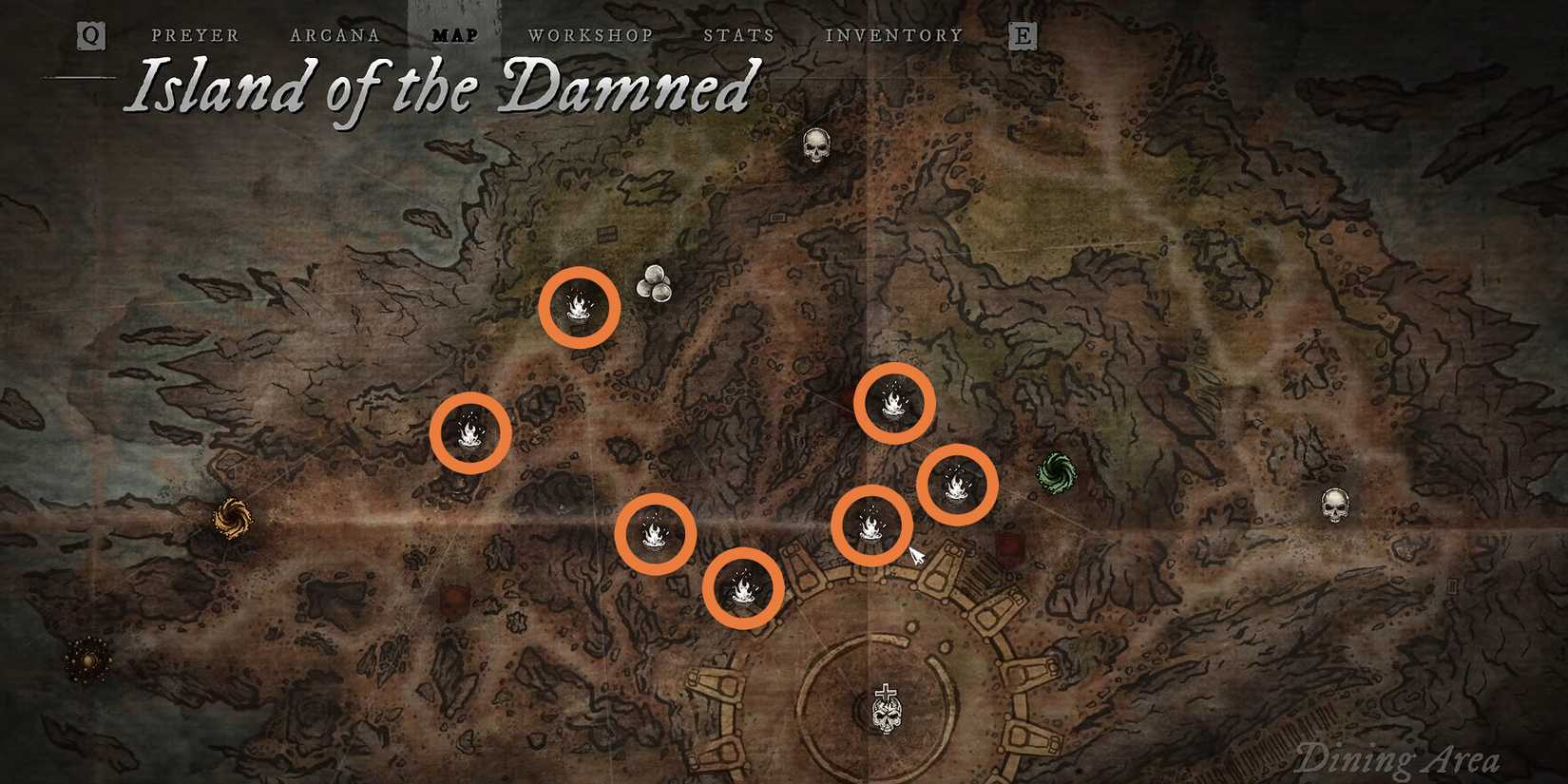 Witchfire - Island of the Damned Shrine Locations