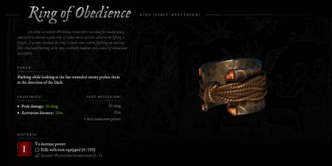 Witchfire - Ring of Obedience