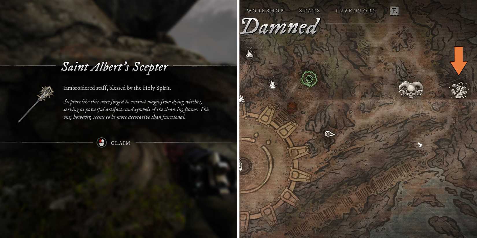 Witchfire - Saint Albert's Scepter Location