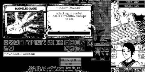 World Of Horror Hand Injured In Combat