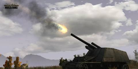 World of Tanks tank firing