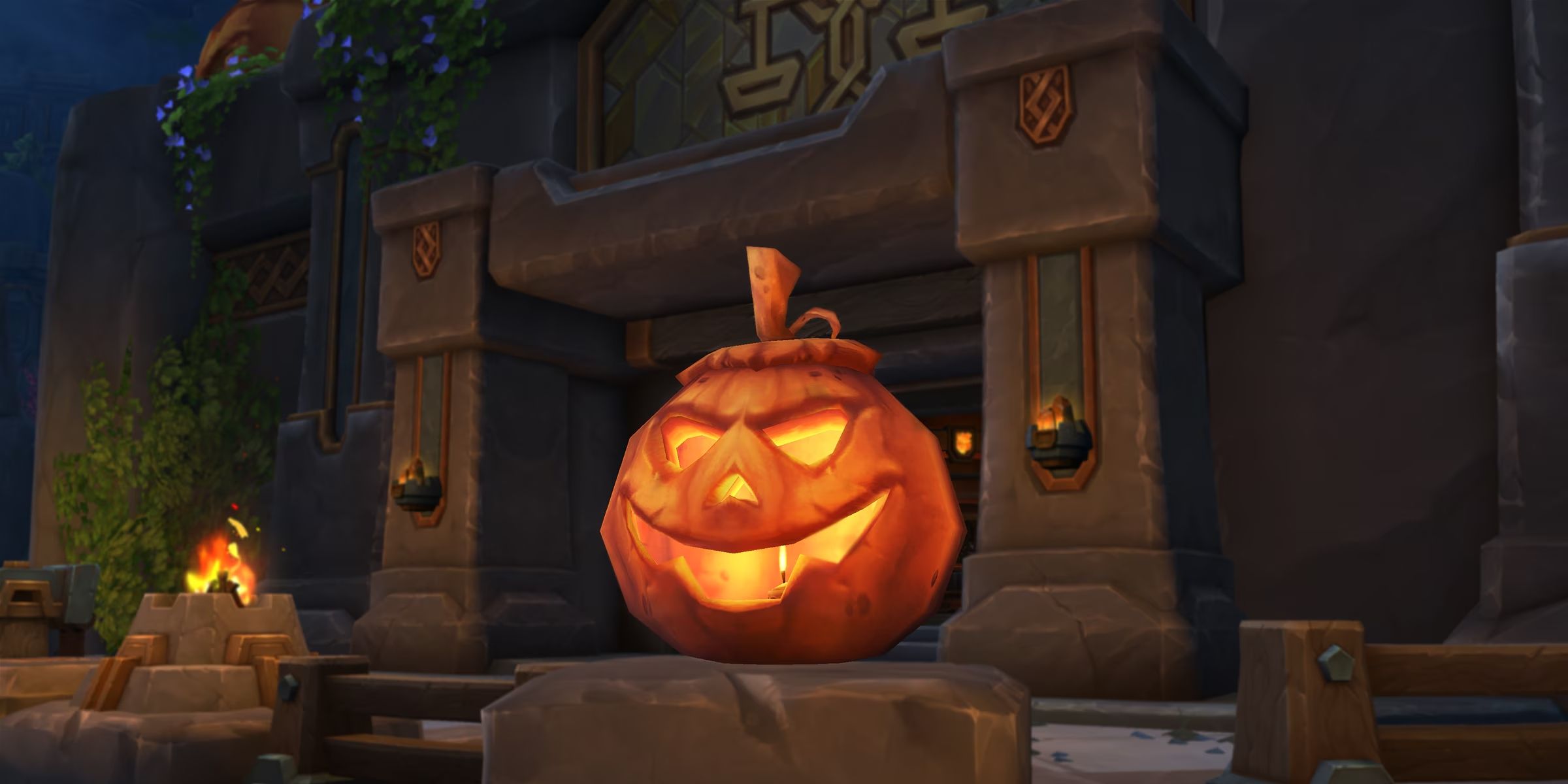 jack o lantern in dornogal in khaz algar from wow the war within