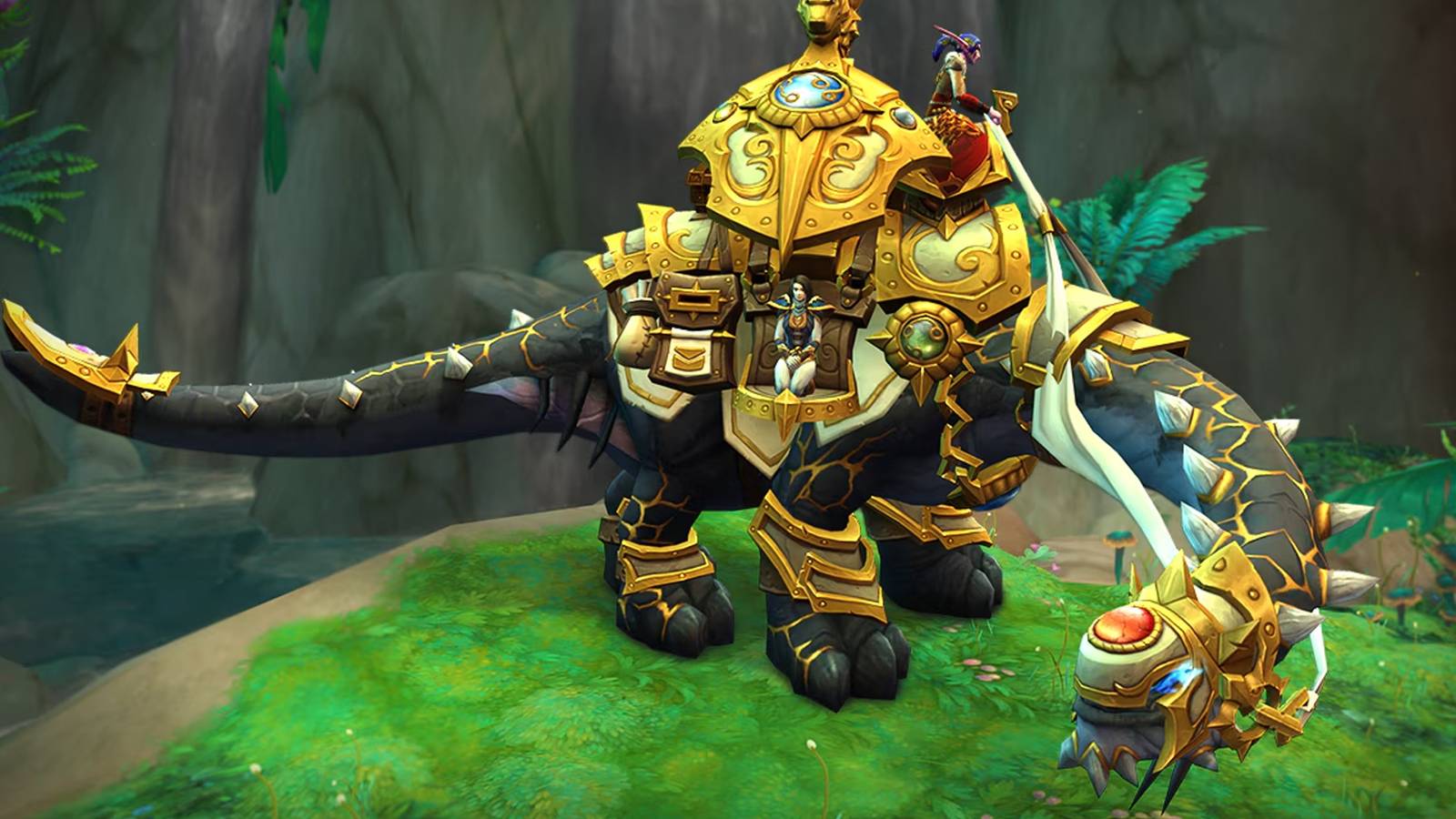 world of warcraft trader's gilded brutosaur war within mount controversy
