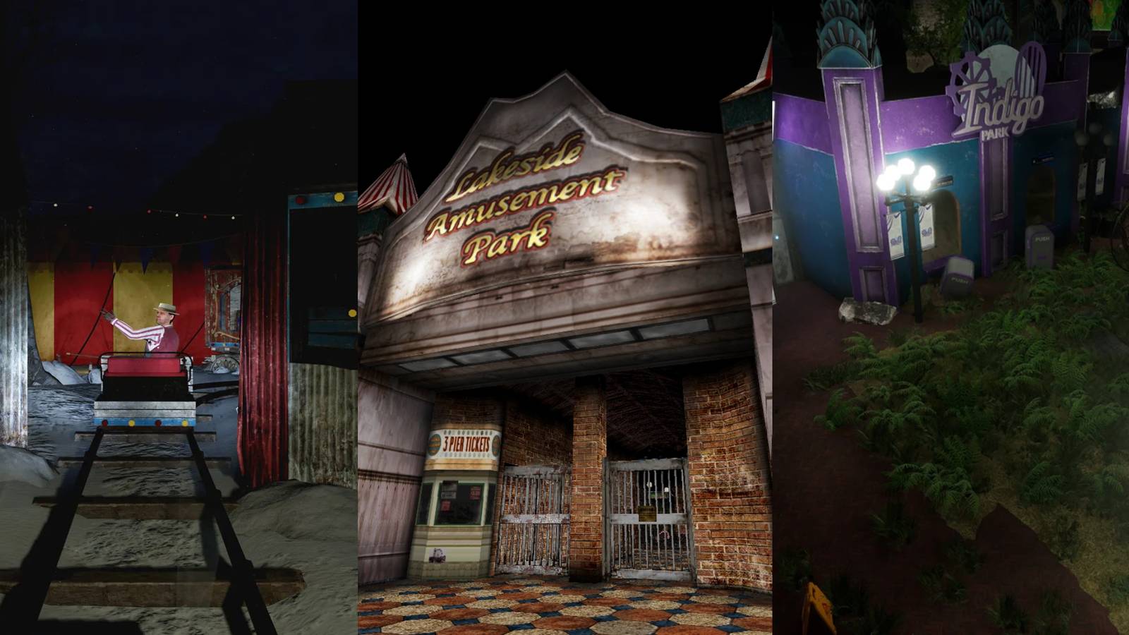 X Best Horror Games Set In Amusement Parks, Ranked images from Rush of Blood, Silent Hill 3 and Indigo Park