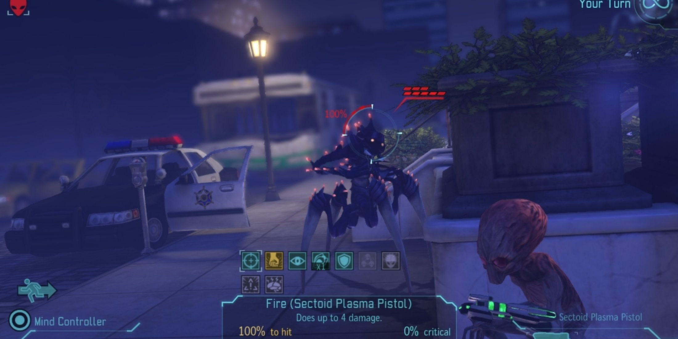 XCOM Enemy Unknown Aiming With Plasma Pistol