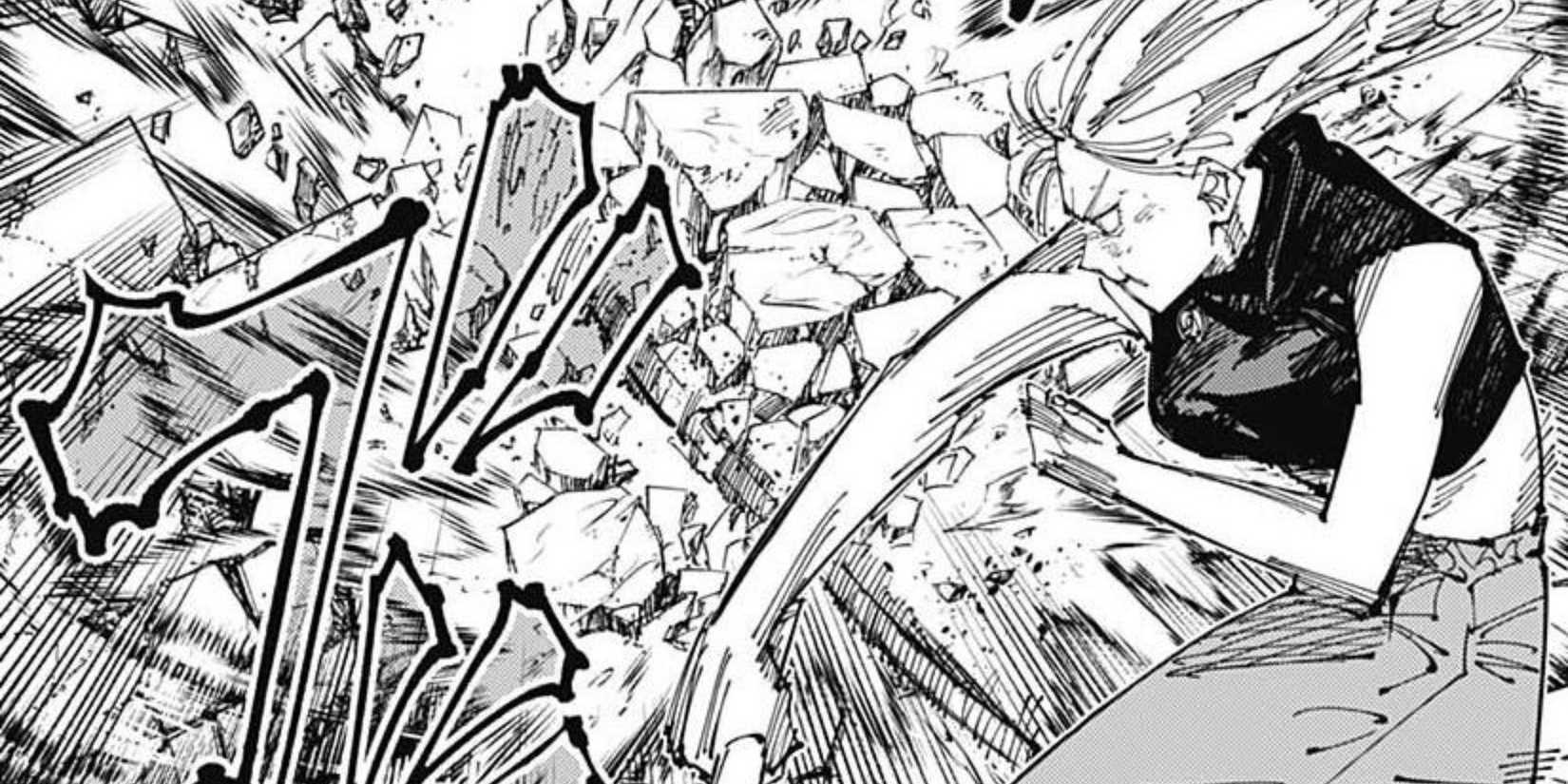 Yuki fights Kenjaku with her technique.