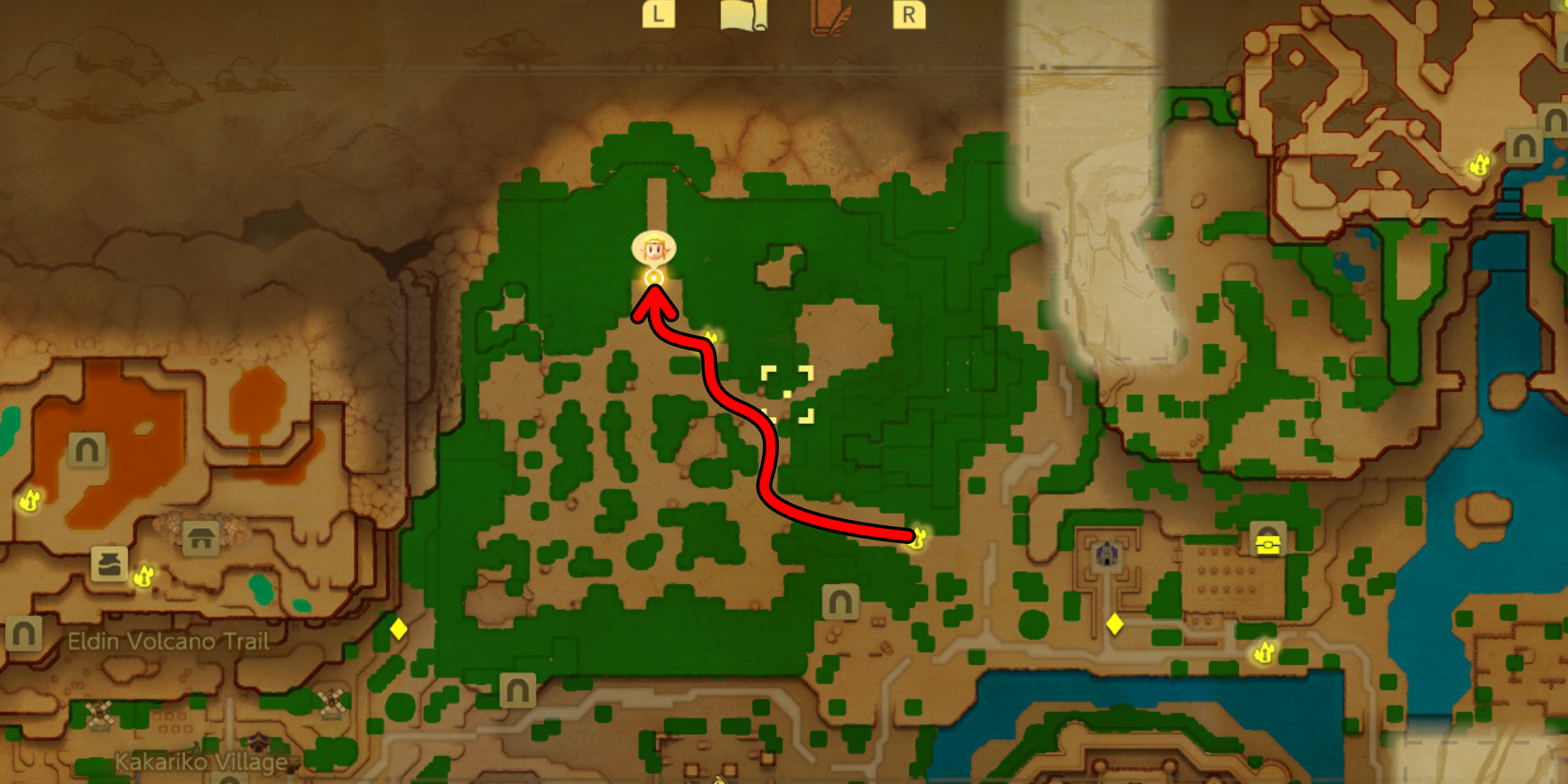 Zelda: Echoes of Wisdom - Eternal Forest Route & Pedestal Locations