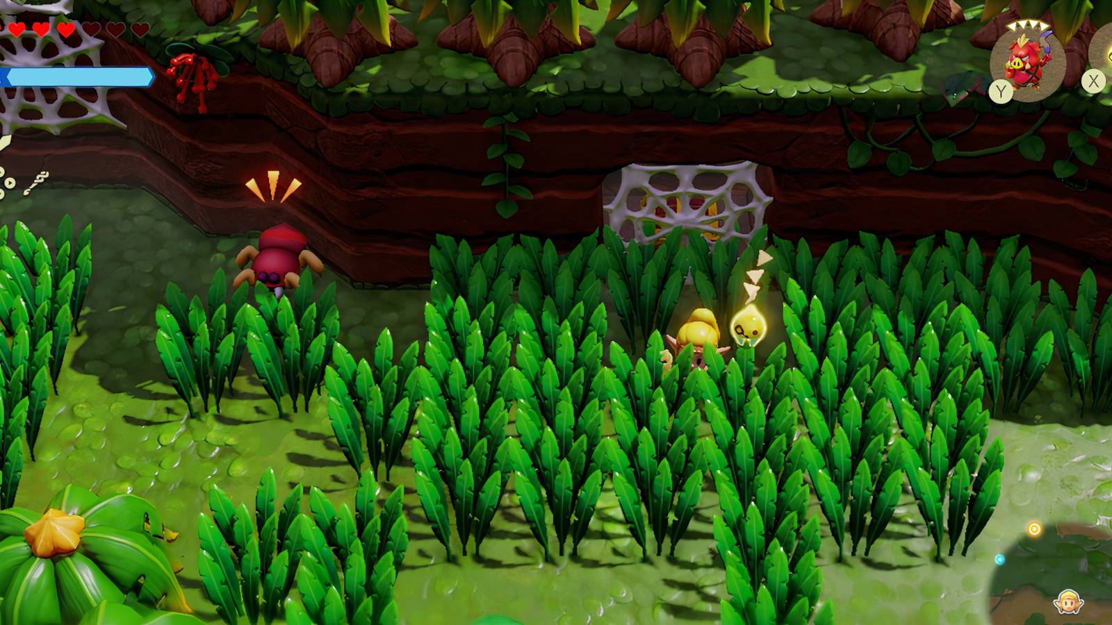 zelda echoes of wisdom faron wetlands spider web