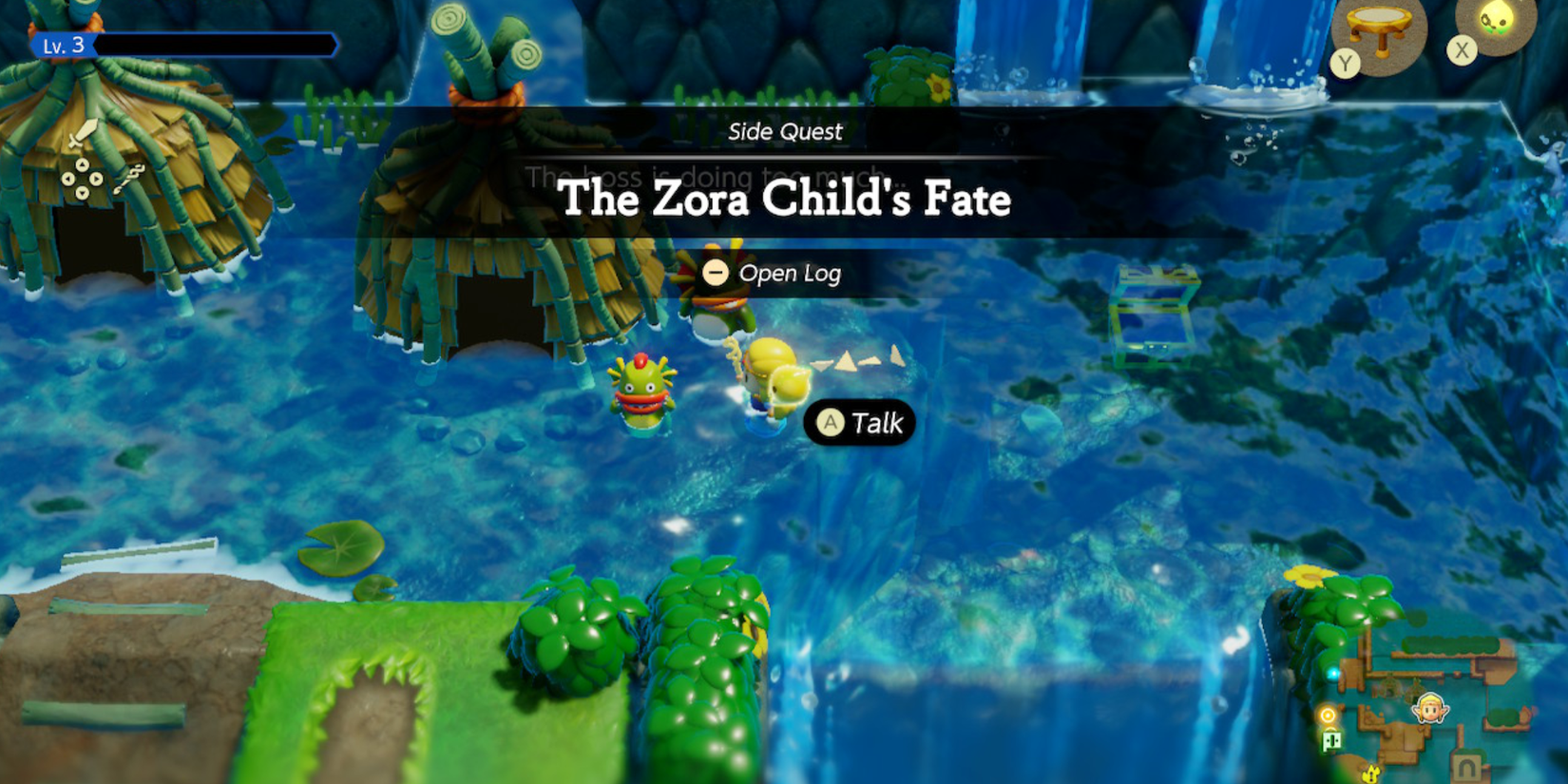Zelda Echoes of Wisdom Quest Guide Zora Child's Fate Start Location River Zora