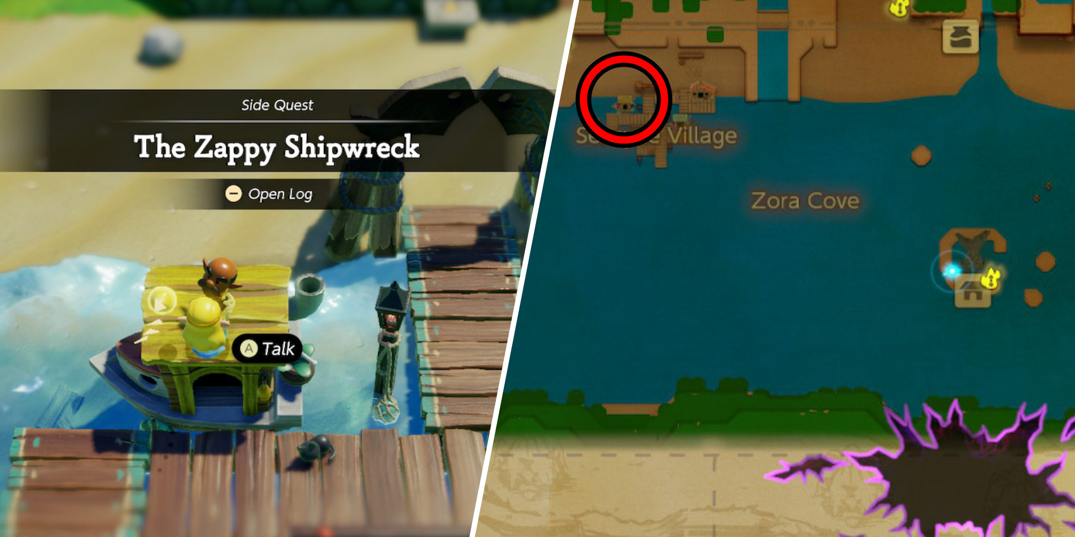 Zelda: Echoes of Wisdom - The Zappy Shipwreck Quest Guide