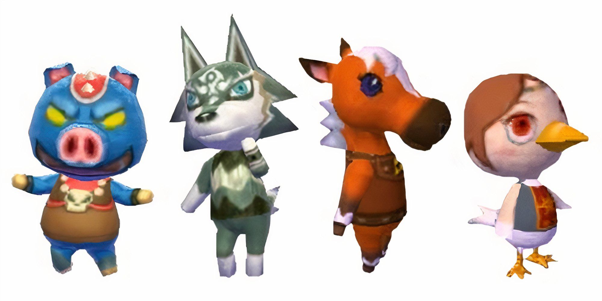 Zelda-themed villagers in Animal Crossing New Leaf