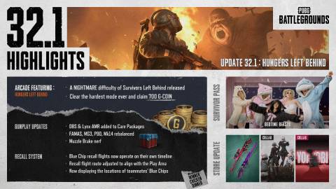 pubg battlegrounds update 32.1 highlights