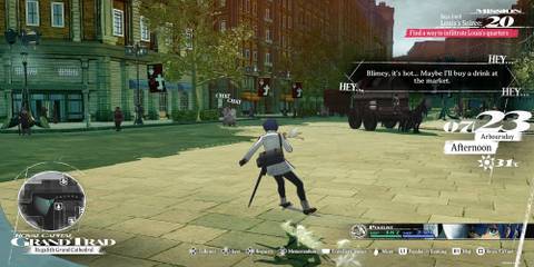 The Player Riding His Sword In Grand Trad