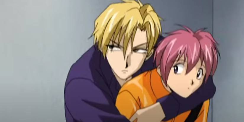 Yuki Hugging Shuichi