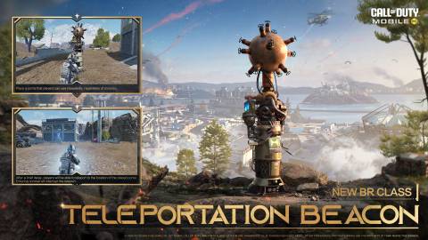 The teleportation beacon item from Call of Duty: Mobile