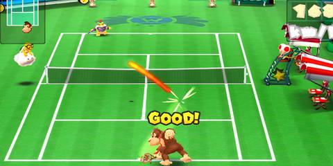 dk blasting a shot at bowser jr