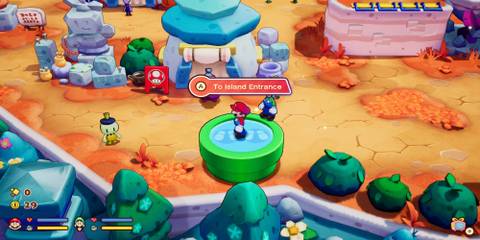 Mario & Luigi Standing On A Green Pipe