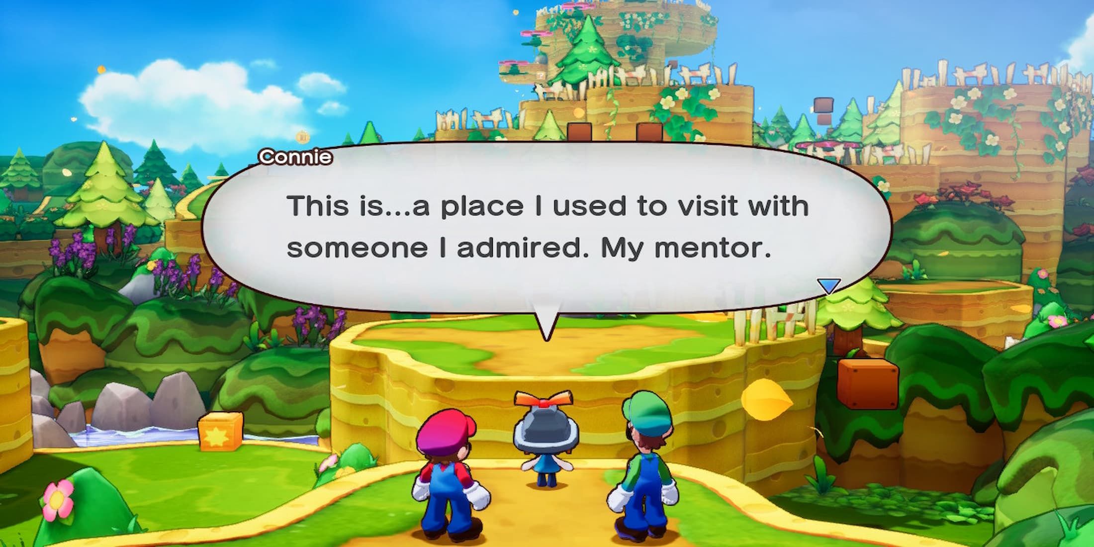 Mario and Luigi Talking To Connie