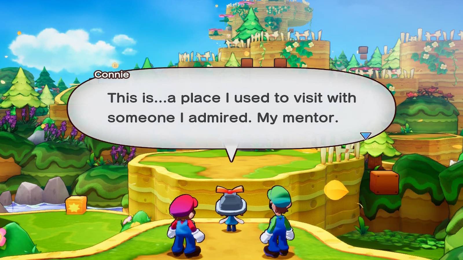 Mario and Luigi Talking To Connie