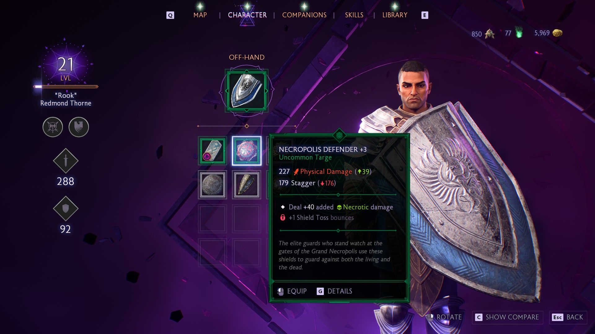 Early Shield Toss Warrior Build in Dragon Age: The Veilguard