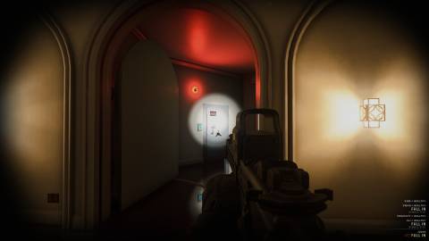 An active panic room in the Lawmaker map in RoN