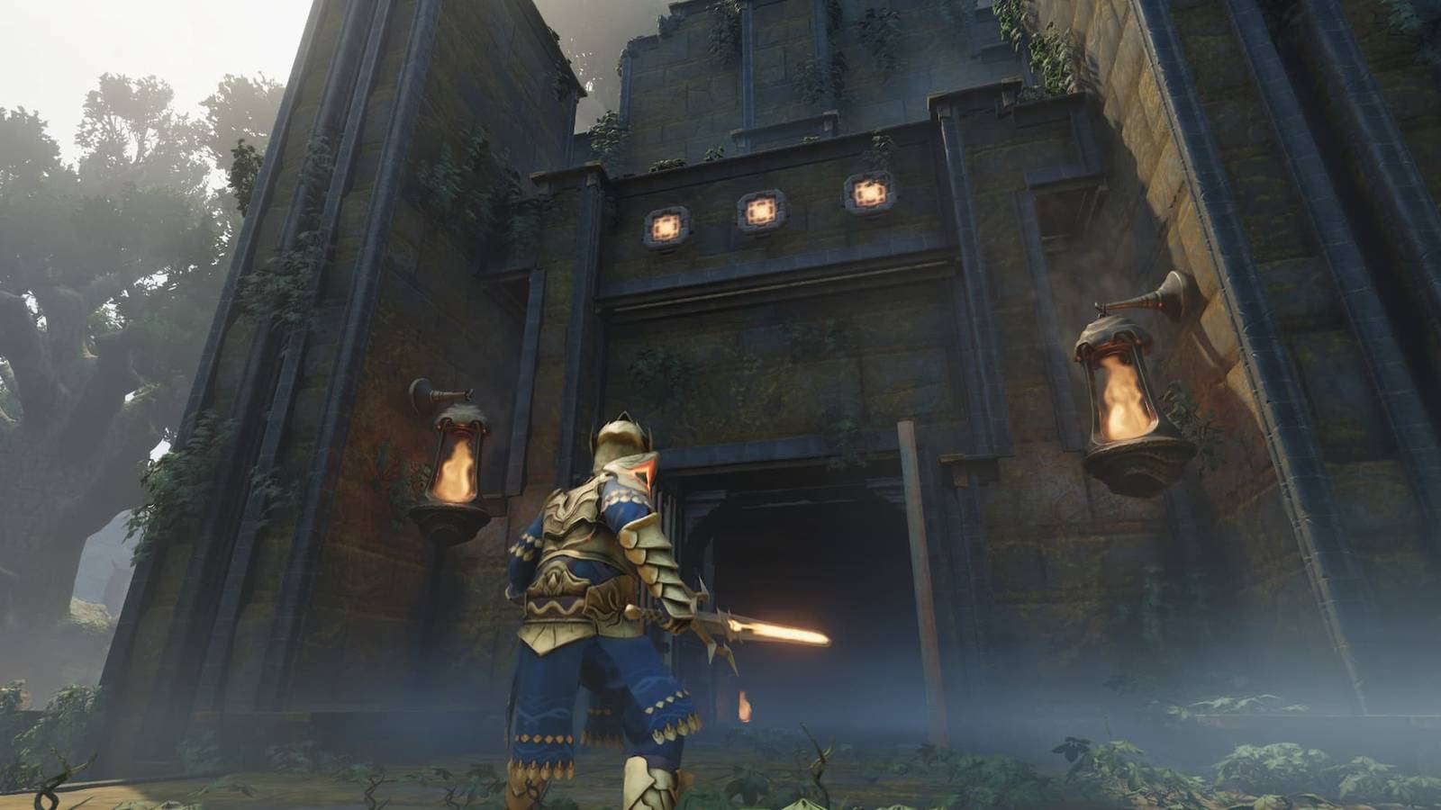 Entrance to the Bard's Ancient vault in Enshrouded