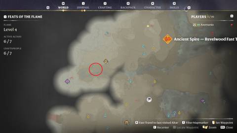 Stinging Nettle spots in Enshrouded's west revelwood region