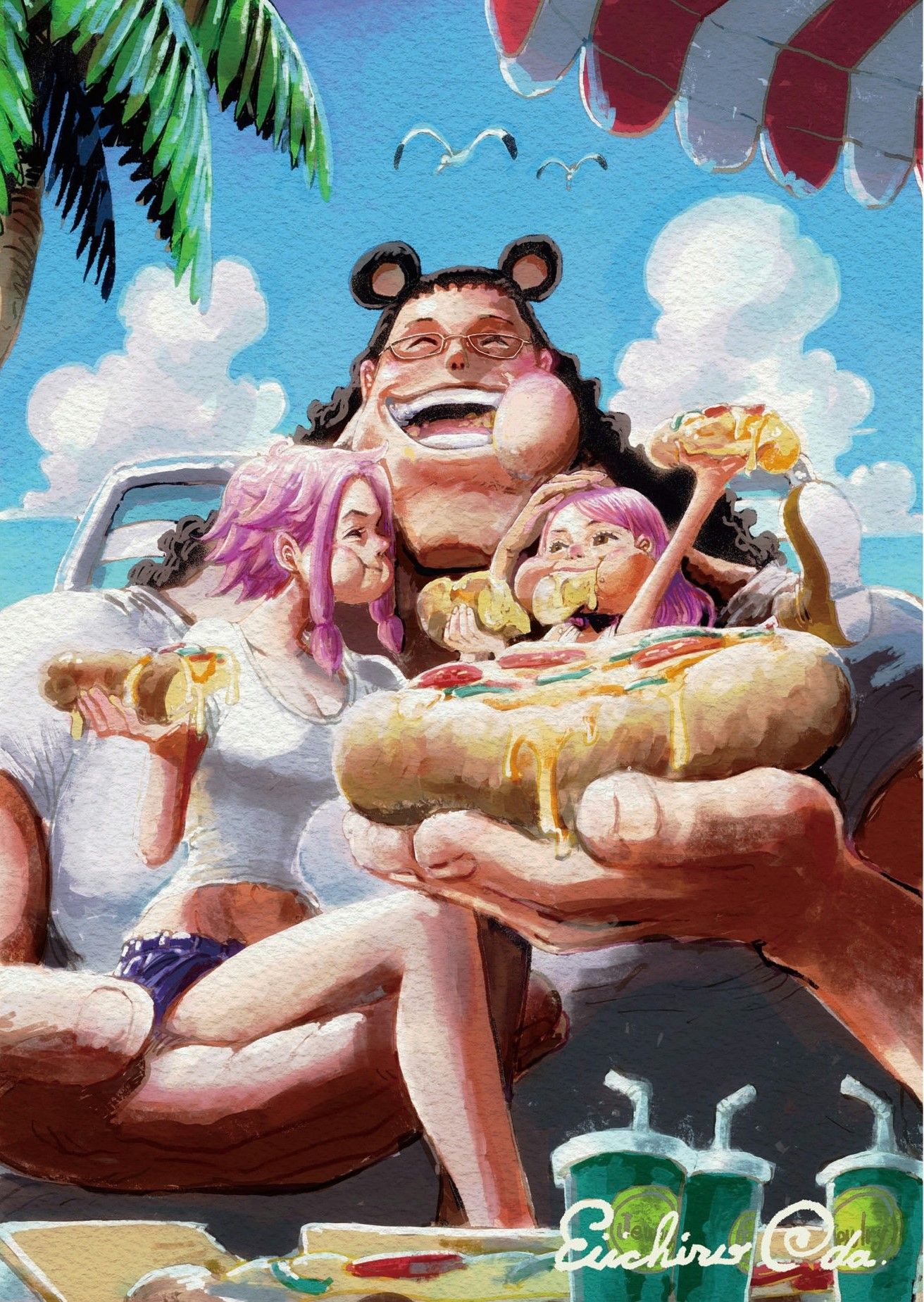 One Piece Author Reunites Bartholomew Kuma With His Family In New Artwork