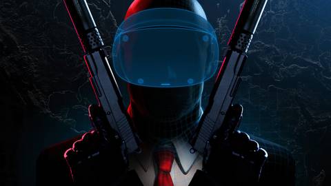 Announcement for the release of Hitman World of Assassination on PlayStation VR2