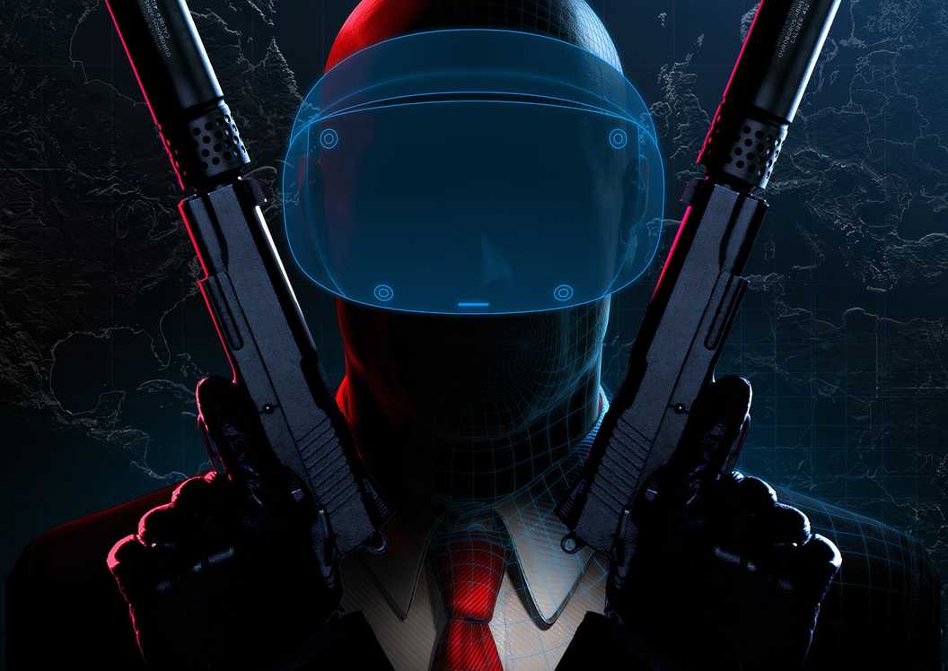 Announcement for the release of Hitman World of Assassination on PlayStation VR2