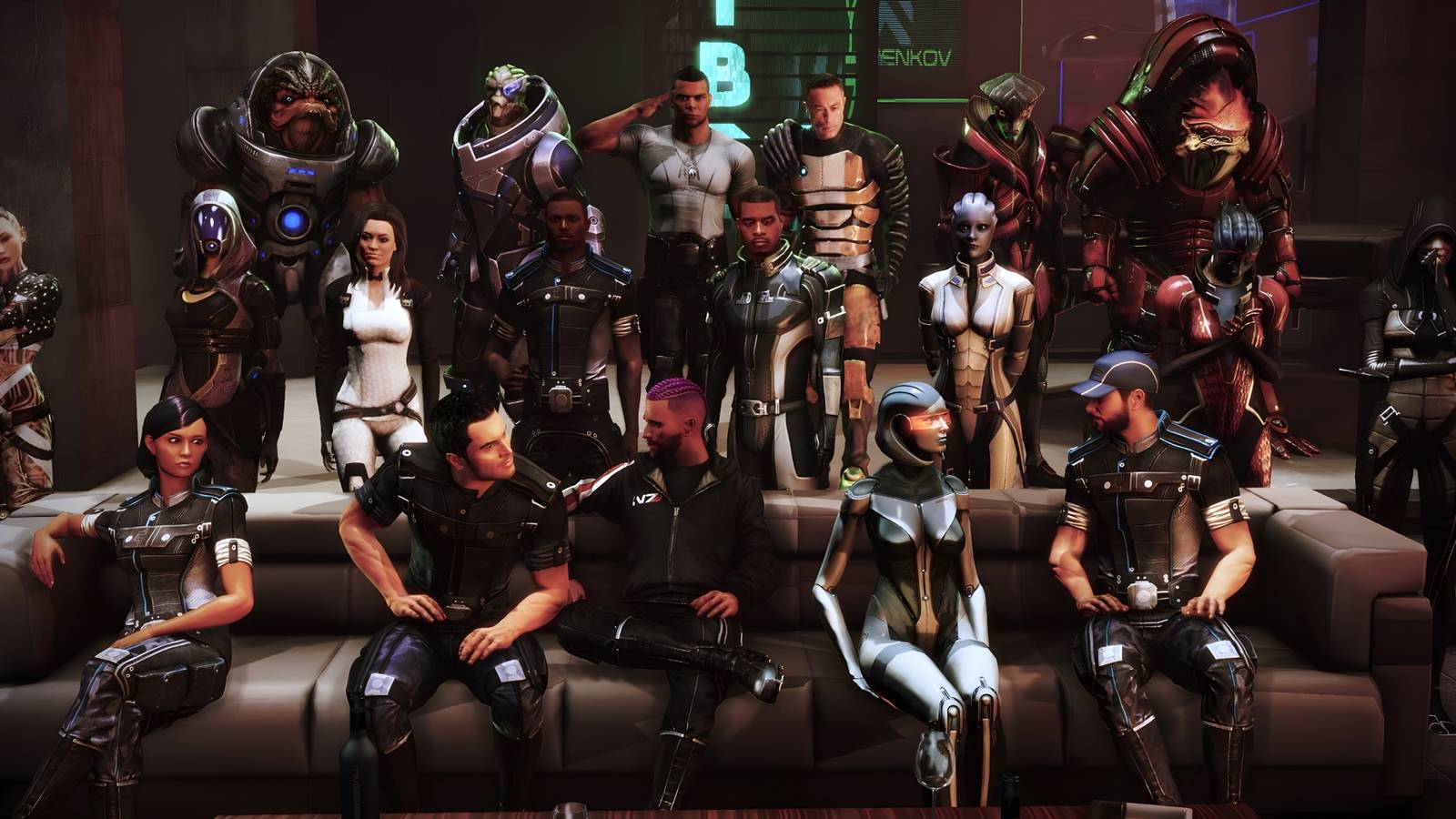 commander shepard crew mass effect trilogy