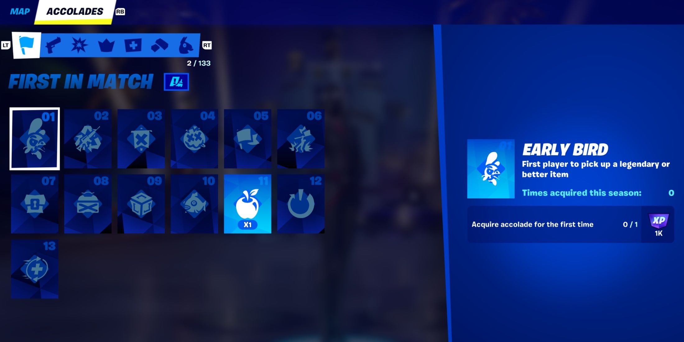 accolades collection fortnite