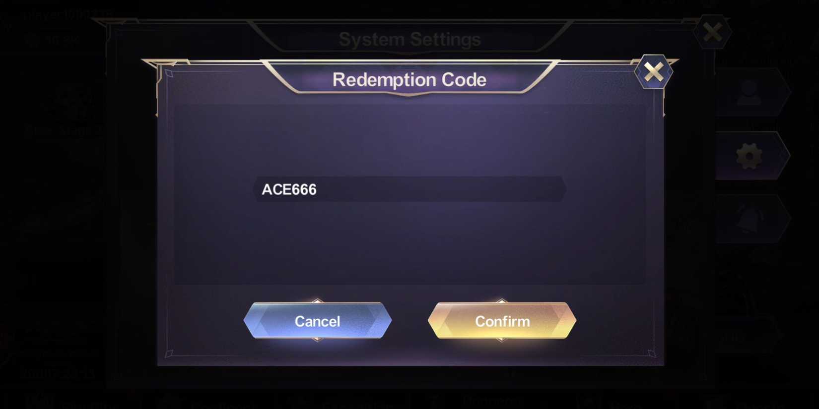 Ace Defender: Dragon War the codes tab