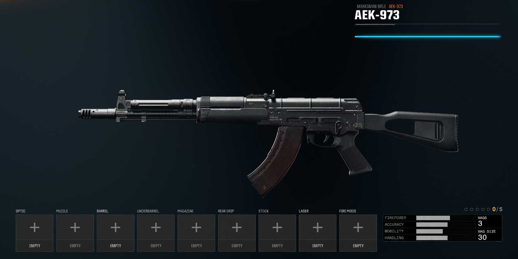 Screenshot showcasing the AEK-973 in Black Ops 6 
